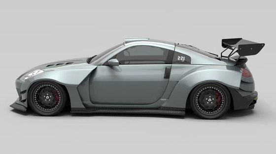 Air Knife FRP Nissan 350z Wide Body Kit Side Skirts OEM Front And Rear Bumper