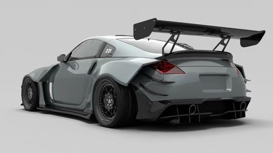 Air Knife FRP Nissan 350z Wide Body Kit Side Skirts OEM Front And Rear Bumper