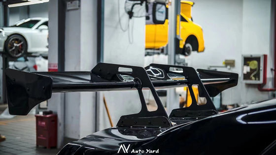 Srebrowy GTR Nissan Body Kit LB Style Spoiler Samochód Kaczorki Ogon Płetwy Body Kit Spoiler