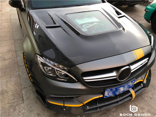 Pokrywka z włókna węglowego dla Benz C63 Coupé Materiał z włókien węglowych C63 Kapulet z włókien węglowych Kapulet silnika