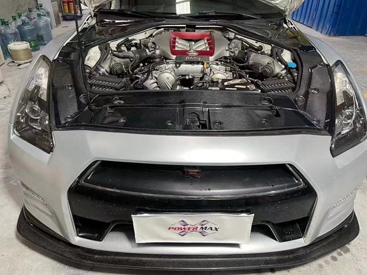 2007- 150mm Nissan Body Kit GTR R35 Węglowa Włókna Motorowa Tarcza Bateria Ochrona Przeciwmrożenie