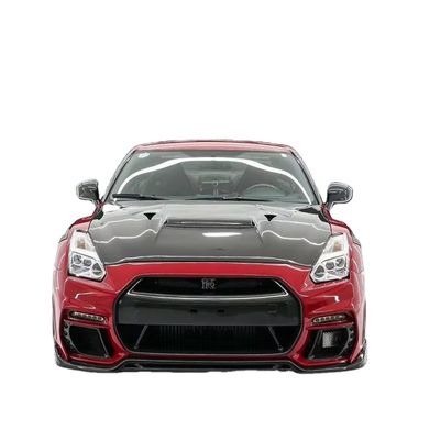 GTR R35 Nissan Body Kit Włókno węglowe KP Style Bumper Spoiler Front Widebody Kit
