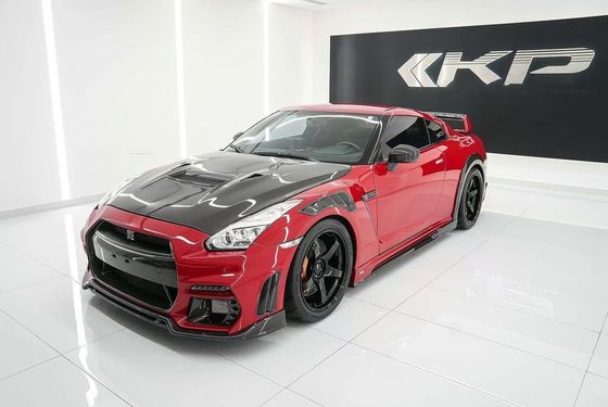GTR R35 Nissan Body Kit Włókno węglowe KP Style Bumper Spoiler Front Widebody Kit