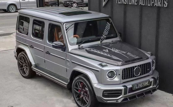 Dla Benz klasy G W464 W463 G500 G550 G63 G350 Okładka maszynowa z włókna węglowego W464 W463 Upgrade Topcar Style