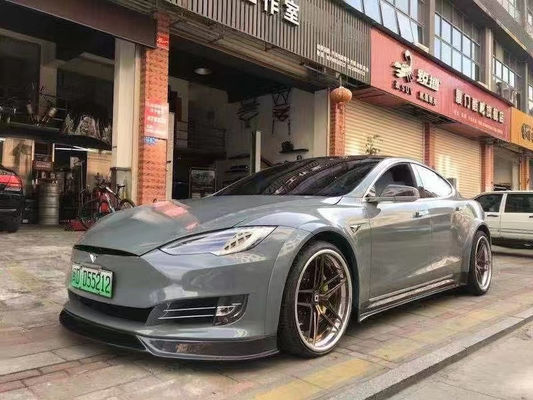 Sprzedaż Model S Węglowy Zestaw do Model S szeroki Bodyki Węglowy przedni łopatka tylny dyfuzor spoiler