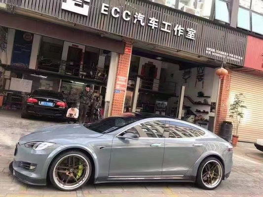 Sprzedaż Model S Węglowy Zestaw do Model S szeroki Bodyki Węglowy przedni łopatka tylny dyfuzor spoiler