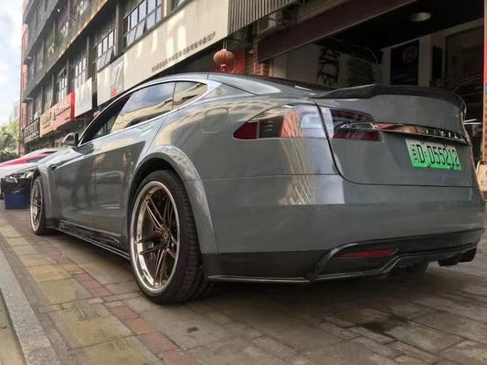 Sprzedaż Model S Węglowy Zestaw do Model S szeroki Bodyki Węglowy przedni łopatka tylny dyfuzor spoiler