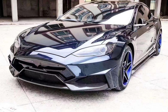 Sprzedaż Model S Body Kit Włókno węglowe z przodu i z tyłu zderzak Stronne spódnice Spoiler dla Tesla Model S
