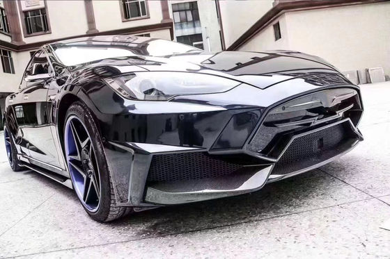 Sprzedaż Model S Body Kit Włókno węglowe z przodu i z tyłu zderzak Stronne spódnice Spoiler dla Tesla Model S