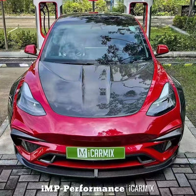 Nowy produkt Model 3 szeroki bodyki dla Tesla Model 3 Body Kit Uaktualnienie stylu IMP przednie i tylne spoilery zderzaka