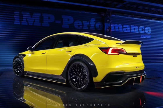 Nowy produkt Model 3 szeroki bodyki dla Tesla Model 3 Body Kit Uaktualnienie stylu IMP przednie i tylne spoilery zderzaka