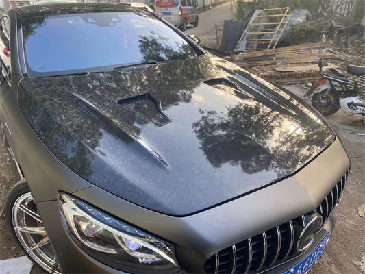 Dla Benz W217 S-class Coupe Carbon Fiber Cover Cursory W217 Modernizowany MSY Style Machine Cover