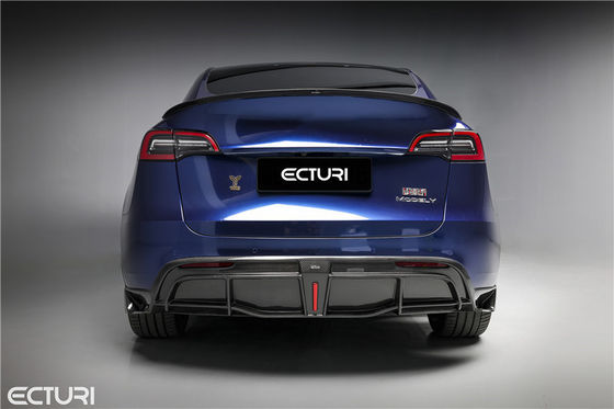 Części samochodowe Zestaw nadwozia z włókna węglowego dla Tesli MODEL Y MODEL Y Zmodernizowany styl Ecturi Front Shovel Diffuser Spoiler Body Kit