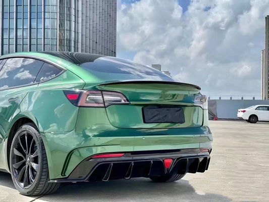 FPR 2019 Spoiler For Tesla Model 3 Body Kit 2022 ACP Style Front And Rear Bumper