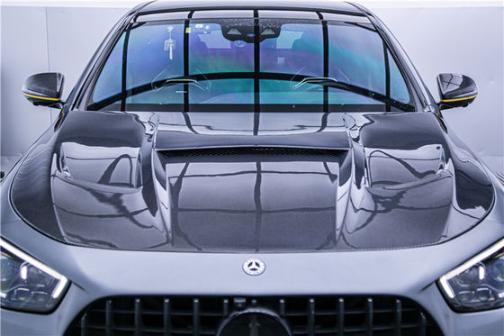 Części samochodowe Zestaw nadwozia z włókna węglowego dla Mercedesa E63S E63s Węglowodanowy przedni skok Dyfuzor Spoiler Węglowodanowy kaptur