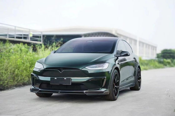 CMST Tesla Model X Body Kit Ciemnozielony Tesla Widebody Kit 2023 Front Lip Diffuser