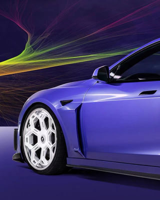 Vors Style Tesla Body Kit 2013 - 2016 Tesla Model S Spoiler Hood Side Skirt
