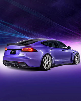 Vors Style Tesla Body Kit 2013 - 2016 Tesla Model S Spoiler Hood Side Skirt
