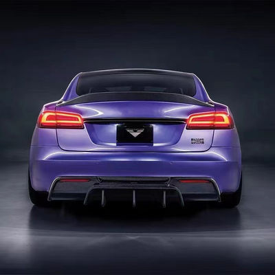 Vors Style Tesla Body Kit 2013 - 2016 Tesla Model S Spoiler Hood Side Skirt