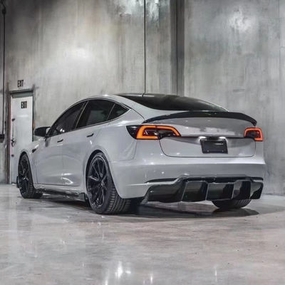 2017 - 2019 MODEL 3 Body Kit Tesla Przednia łopatka tylny dyfuzor spoiler 180mm