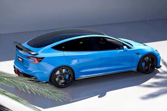 2024 Naprawa Tesla Body Kit Włókno węglowe Model 3 Spoiler Robot Style Front And Rear Bumper