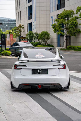 Włókno węglowe Tesla Model 3 Body Kit Nowy naprawka Tesla Side Skirt Front Lip Diffuser