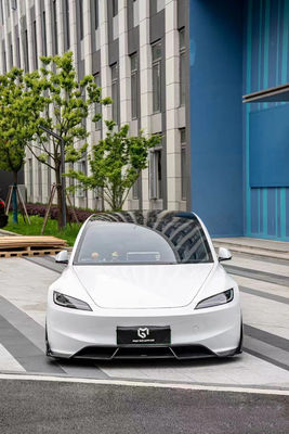 Włókno węglowe Tesla Model 3 Body Kit Nowy naprawka Tesla Side Skirt Front Lip Diffuser
