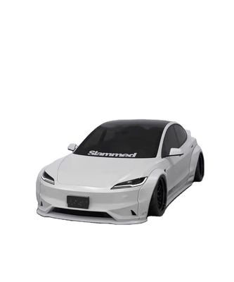 2020- Tesla Body Kit Żywica Włókno LB Style Tesla Model 3 Spoiler Front Lip Diffuser