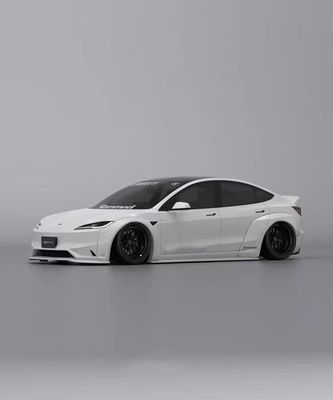 2020- Tesla Body Kit Żywica Włókno LB Style Tesla Model 3 Spoiler Front Lip Diffuser