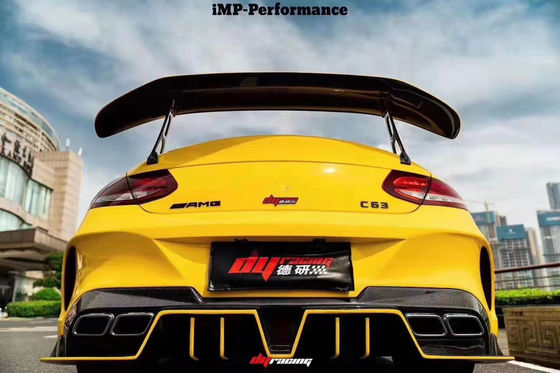 Części samochodowe dla Mercedes C63 Coupe Spoiler z włókna węglowego W205 C63 C63S Zmodernizowany IMP-style GT Tail Spoiler