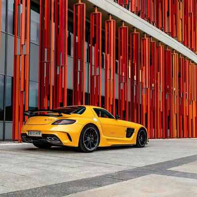 Do Mercedes SLS R197 Carbon Fiber Body Kit SLS Upgrades Black Series Style Przedni i tylny zderzak spoiler Hood