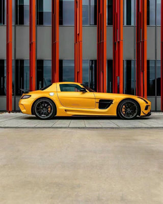 Do Mercedes SLS R197 Carbon Fiber Body Kit SLS Upgrades Black Series Style Przedni i tylny zderzak spoiler Hood