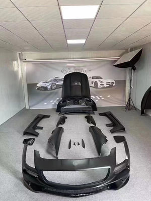 Do Mercedes SLS R197 Carbon Fiber Body Kit SLS Upgrades Black Series Style Przedni i tylny zderzak spoiler Hood