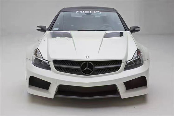 Do Mercedes SL R230 Widebody Kit SL R230 Modernizowany Misha Style Front and Rear Bumper Spoiler Widebody Kit
