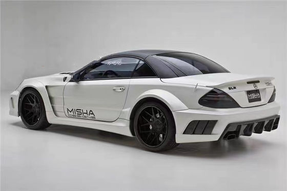 Do Mercedes SL R230 Widebody Kit SL R230 Modernizowany Misha Style Front and Rear Bumper Spoiler Widebody Kit