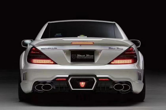 Do Mercedes SL R230 Widebody Kit SL R230 Modernizowany styl WD Front and Rear Bumper Spoiler Widebody Kit
