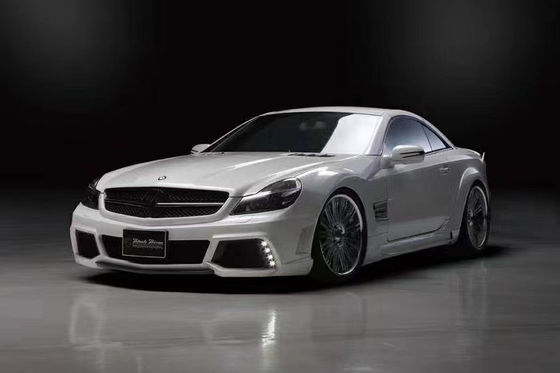 Do Mercedes SL R230 Widebody Kit SL R230 Modernizowany styl WD Front and Rear Bumper Spoiler Widebody Kit