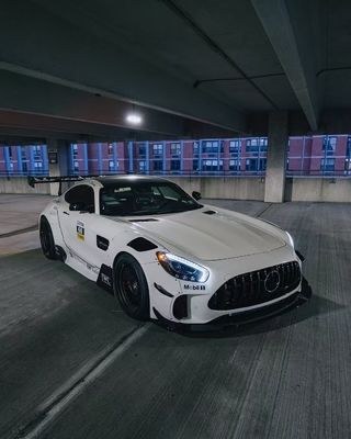 Do Mercedes AMG GT Carbon Fiber Widebody Kit AMG GT Zmodernizowany CBE Style Front Lip Diffuser Spoiler Widebody Kit