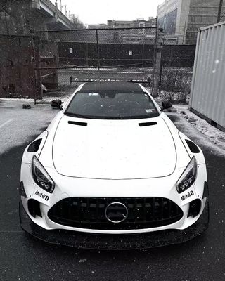 Do Mercedes AMG GT Carbon Fiber Widebody Kit AMG GT Zmodernizowany CBE Style Front Lip Diffuser Spoiler Widebody Kit