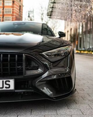 SL63 Mercedes Benz SL Body Kit 2015 - 2016 BS Style Hood Spoiler Front Lip Diffuser